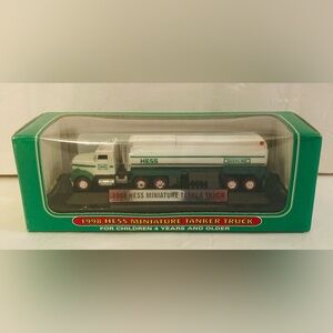 New in Box Vintage Hess Miniature Tanker Truck collectible toy